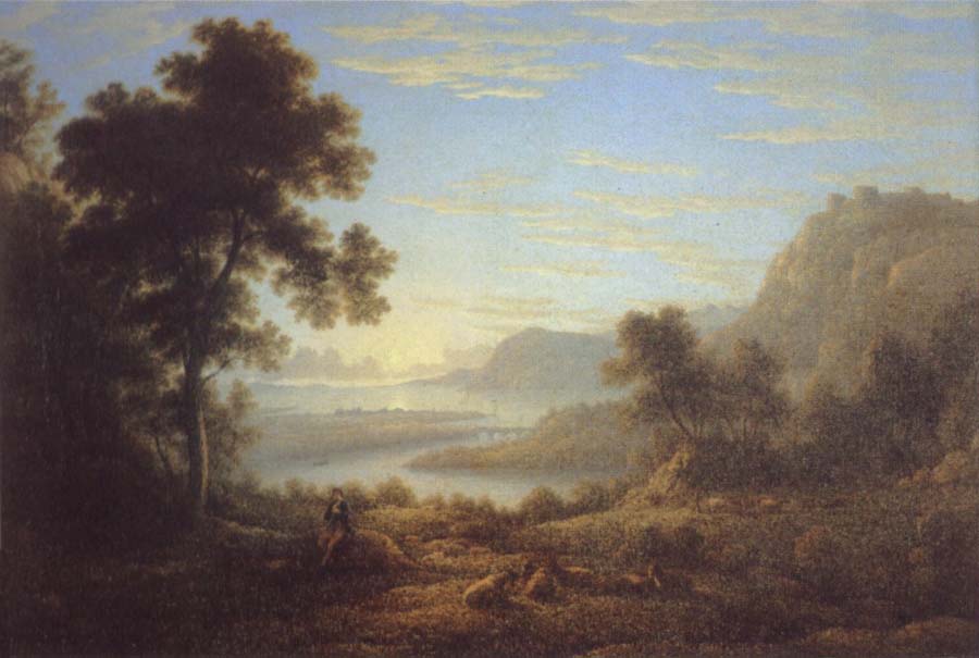 John glover Landscape with piping shepherd